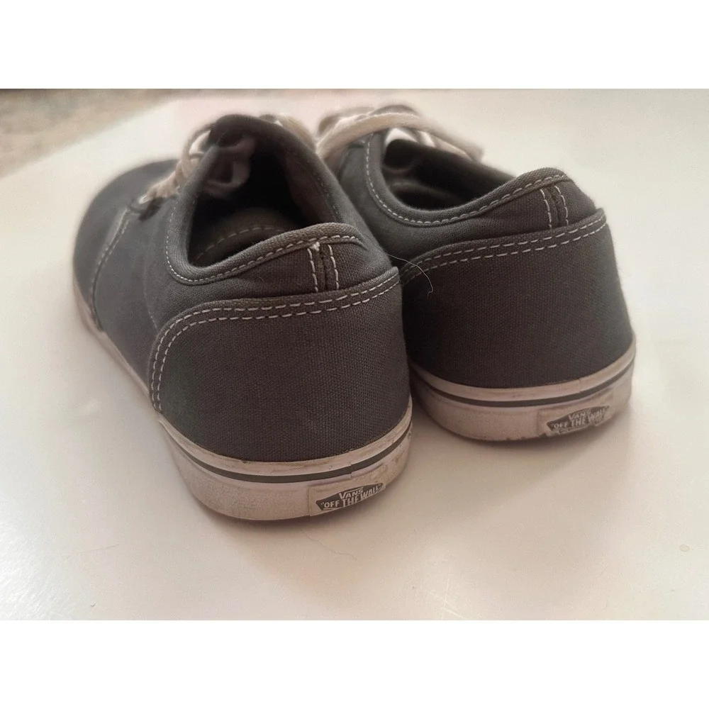 Vans‎ Atwood Low Charcoal Grey Canvas Skate Shoes Womens 7.5 500714